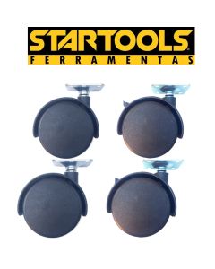 Kit 4 ou 8 Peças Rodinha Rodizio Giratório 5,5cm ou 4cm Giro 360° Resistente Fácil Versátil Mesas Moveis