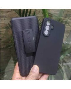 Capa  Suporte de Cintura  para Galaxy A56 com capa aveludada+PELICULA3D