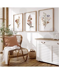 Quadro Decorativo Flores Botânico minimalista , decoração casa Quadro Decorativo