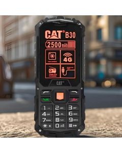 Celular Caterpillar B30 4G Tela 2.4" LCD Preto Resistente Poeira Agua Inquebrável Dual Sim