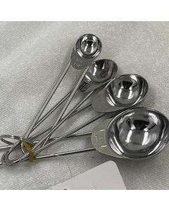 1 UNI-Conjunto de 4 Colheres Colher Medidoras Medidora Inox Top Util