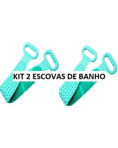 Kit 2 Escova de banho Feito de silicone no Tamanho de 69 x 7x 2 cm Multiuso Universal SAZ
