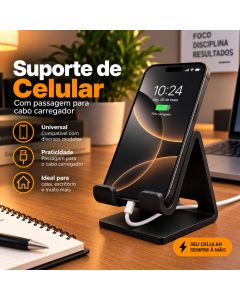 Suporte de Celular Universal DE MESA Compativel Com IPHONE SAMSUNG XIAOMI SMARTPHONE