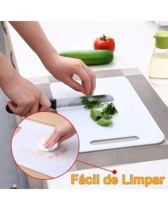 Tábua de Plástico Carne Cozinha Higiênica Branca carne legumes frutas 33X20CM Multiuso Utensílio