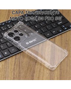 Capa Silicone Anti-impacto Transparente Para Moto Edge 50 Pro 5G