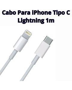Cabo iPhone Tipo C Original 1m – Carregamento Rápido Turbo Lightning