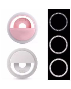 Mini Ring Light Celular Clipe Luz Flash Foto Video Selfie