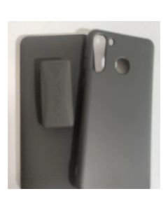 Capa Suporte Cintura Cinto Galaxy A21 Flip Belt Com capa Caise silicone com camurça