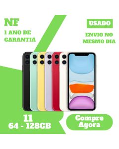 Usado: Apple iPhone 11 64GB 128GB 256GB Desbloqueado 1 Ano de Garantia