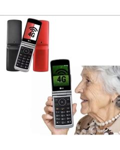 Celular LG Flip 4G Dual Chip Numeros Grandes preto