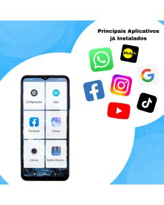 Smartphone para Idosos facilitado 128GB/4GB RAM com acessorios