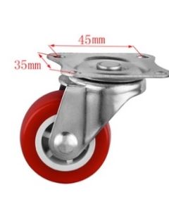 Kit 4 Unidades Rodas Giratórias 2.0 Polegadas  Rodinhas Reforçado Para Moveis  360°