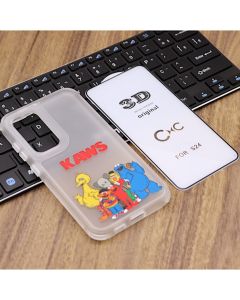 Capa Estampada Personagens Para Galaxy S24 com Película Vidro 3D c/ digital