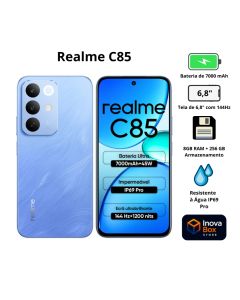 Smartphone Realme C85 NFC | Snapdragon 685 | Tela 6.8" 144Hz | Câmera 50MP | Bateria 7000mAh | Carregamento 45W