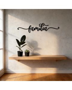 Quadro Decorativo Familia em MDF 3mm - acompanha dupla face