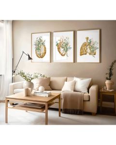 Quadro Decorativo Anatomia Humana, decoração casa Quadro Decorativo Medicina Minimalista tamanho grande Decoração para sala casa cozinha quarto Quadro decorativo Corpo Humano abstrata Moderno Decoração Corpo Humano Retro arte #56