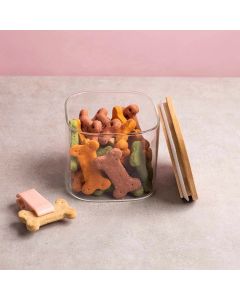 Pote Hermético Quadrado 800ml 500ml de Plástico para Armazenamento de Alimento Grãos Cereais Bolacha