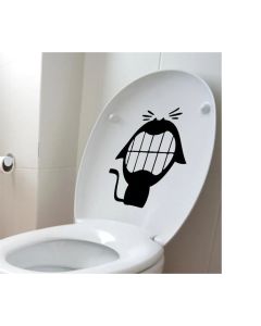 Adesivo Decorativo Gatinho Apertado Para Vaso Sanitário