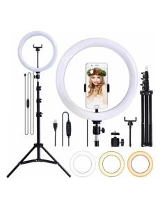 Iluminador Ring Light cm com Tripé e Suporte para Celular