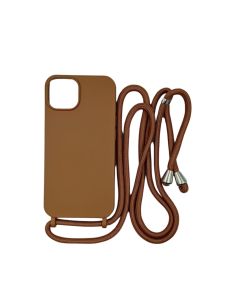 Capa com Alça para iPhone - Marrom