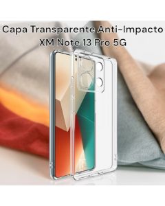 Capa Silicone Transparente Anti Impacto XM Redmi Note 13 Pro 5G Camera Menor
