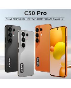 Smartphone Android C50 Pro com Tela Grande, Dual Chip e Desbloqueado, 2GB+16GB