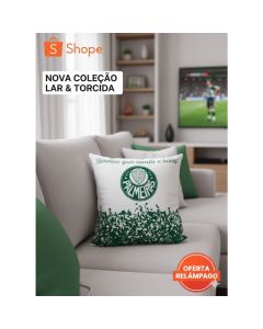 Almofada Palmeiras  | Decoração Torcedor | Presente Perfeito | Conforto e Paixão Alviverde