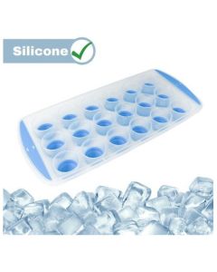 OFERTA Forma De Gelo 18 Cubos Redondo Com Fundo Flexível Multiuso Universal Silicone
