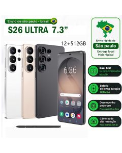 BML Smartphone 12GBRAM+512GBROM Celular 5G WIFI Global Version Dual SIM Bateria De 5000mAh 7.3" Tela,Câmera 108MP