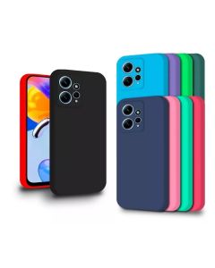 Capa Capinha Compativel Redmi Note 12 4g Silicone Aveludado+PELICULA 3D