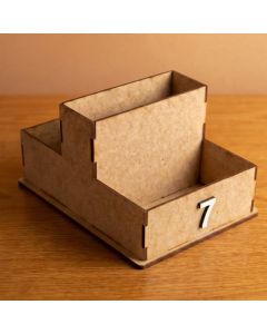 Kit 10 Porta Comanda Numerado em MDF com Divisórias Organizador de Mesa Restaurante Lanchonete