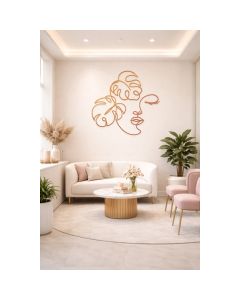 Quadro Decorativo Mulher Com Flor | EM MDF 3mm - acompanha dupla face