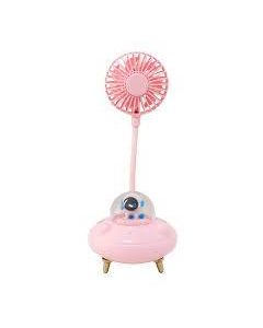 Ventilador Portátil Mini De Mão Mesa Recarregavel Usb Led com cabo ovni Table Fan