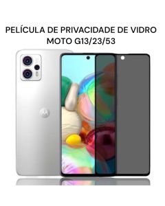 Película de Privacidade de Vidro Moto G13/G23/G53