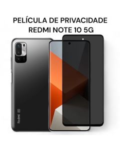 Película de Privacidade de Vidro 3D Para Redmi Note 10 5G
