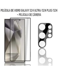 Película De Câmera + Película 3D Vidro Galaxy S24/ S24 Plus/ S24 Ultra