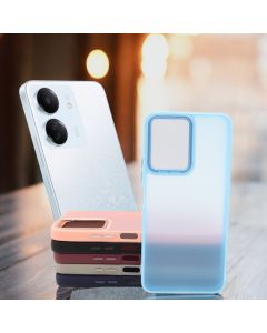 Capa Anti-impacto Fosca c/ Borda Colorida para Redmi 13C
