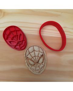 Cortador Sanduiche Molde pão para lancheira Lanche aranha Infantil Molde + Marcador Divertido  9cm
