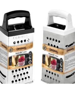 Ralador Inox 4 faces 23x10x7cm Queijo Frutas Legumes Alimentos Aço Inox Manual Multiuso Universal