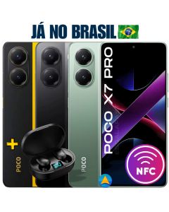 Celular Xiaomi Poco X7 Pro 5G Com NFC 512GB/12GB 256/12GB 256/8GB de RAM Global + Fone de Cortesia - Pronta Entrega