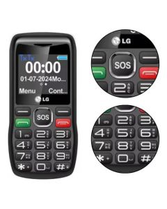 Celular Antigo Facil Para Idosos Botao Tela Grande Radio LG Preto