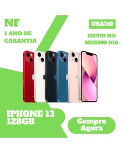 Usado: Apple iPhone 13 13 MINI 128GB Desbloqueado 1 Ano De Garantia