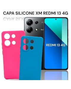 Capa Capinha Silicone Aveludada Para XM Redmi Note 13 4G