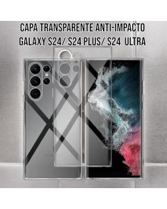 Capa Silicone Transparente Anti-Impacto Galaxy S24/ S24 Plus/ S24 Ultra