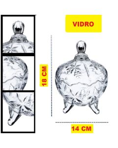 Bomboniere Estiloso 560ML 310ML 90ML Vidro E Tampa Transparentes Enfeites Decorações Grande