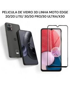 Película de Vidro 3D Linha Moto EDGE S/ 20/20 PRO/ 20 LITE/ 30/ 30 NEO/ 30 ULTRA/X30