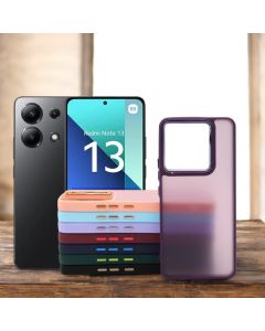 Capa Protetora Fosca Borda Colorida para NOTE 13 4G