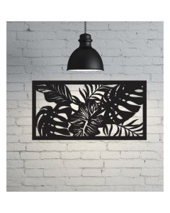 Quadro decorativo folhagem variada mdf 3mm acompanha dupla face