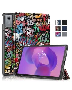 Coque Para Lenovo Idea Tab 11 Caso TB336FU Três Dobras Suporte De Couro Magnético Inteligente Pintado Capa Funda TB336ZU