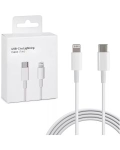 Cabo USB-C Lightning Turbo Comprimento de 1,m  Trançado em Nylon Branco